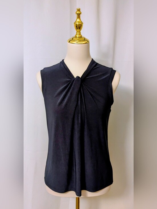 Tommy Hilfiger Tops - Tommy Hilfiger Sleeveless Navy Twist-Front Women’s Top